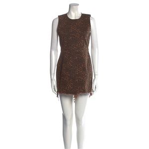 DENIM X ALEXANDER WANG
Animal Print Mini Dress
